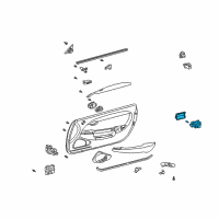 OEM 2007 Lexus SC430 Lamp Assembly, Courtesy Diagram - 81230-30160