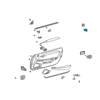 OEM 2004 Lexus SC430 Switch Assy, Power Window Regulator Diagram - 84030-24010