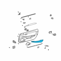 OEM Lexus SC430 Front Door Armrest Assembly, Right Diagram - 74210-24120-A0