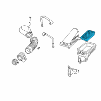 OEM 2000 Chevrolet Blazer Element, Air Cleaner Diagram - 25170512