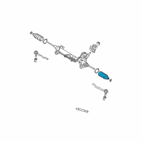 OEM 2001 Lexus LS430 Boot, Steering Rack Diagram - 45535-50010