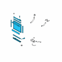 OEM 2012 Lexus LS600h Radiator Assembly Diagram - 16400-38202