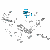 OEM 2011 Buick Regal Holder Asm-Front Floor Console Cup *Cocoa Diagram - 22842282
