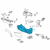 OEM 2016 Buick Regal Center Console Diagram - 22742366