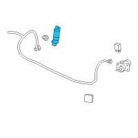 OEM 2003 GMC Envoy XL Washer Pump Diagram - 25796342