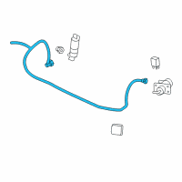 OEM Chevrolet Trailblazer Washer Hose Diagram - 15088854