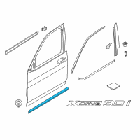 OEM 2020 BMW X4 Protect.Strip Primed Front Door Left Diagram - 51-13-8-064-793