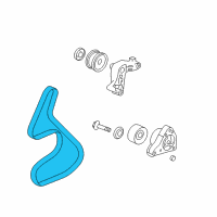 OEM Honda Civic Belt, Alternator (Bando) Diagram - 31110-RRB-A01