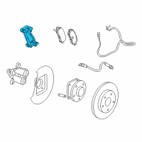 OEM 2010 Buick LaCrosse Caliper Support Diagram - 13275914