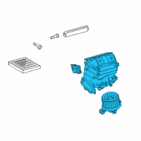 OEM Toyota Prius Blower Assembly Diagram - 87130-47130