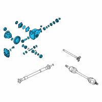 OEM 2013 Infiniti EX37 Final Drive Assy-Front Diagram - 38500-AR52A