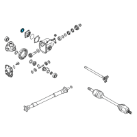 OEM Infiniti Seal-Grease, Side Shaft Diagram - 40227-0P002