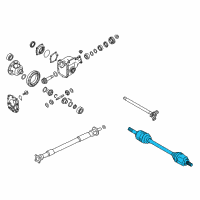 OEM 2021 Infiniti Q60 Shaft Assembly-Front Drive RH Diagram - 39100-4HK0A