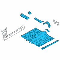 OEM Ford Transit Connect Front Floor Pan Diagram - DV6Z-1711135-E