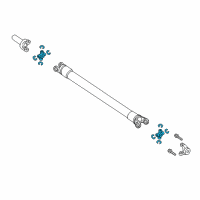 OEM Mercury U-Joint Diagram - 7L1Z-4635-B