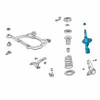 OEM 2001 Toyota Camry Strut Diagram - 48520-A9090