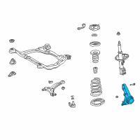 OEM Lexus ES300 Knuckle, Steering, RH Diagram - 43211-33060