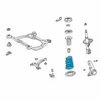 OEM 1996 Toyota Camry Coil Spring Diagram - 48131-33450