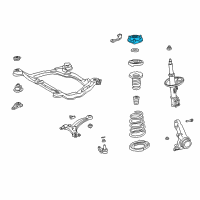 OEM Lexus ES300 Front Suspension Support Sub-Assembly, Left Diagram - 48609-33121