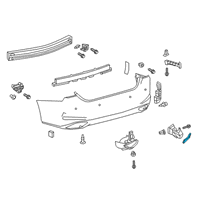 OEM Lexus ES350 Reflector Assembly, REFL Diagram - 81910-06110