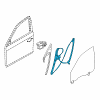 OEM 2011 BMW 535i GT xDrive Front Left Window Regulator Diagram - 51-33-7-197-919