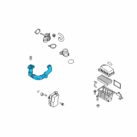 OEM 2010 Hyundai Accent Duct Assembly-Air Diagram - 28210-1E000