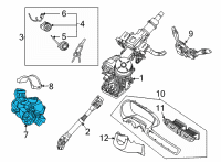 OEM 2022 Kia Seltos Ignition Lock Cylinder Diagram - 81910M7160