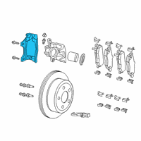 OEM Jeep Gladiator Adapter-Disc Brake CALIPER Diagram - 68376747AB