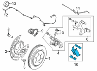 OEM 2022 Ford F-150 PAD - BRAKE Diagram - ML3Z-2200-D