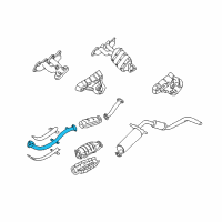 OEM 2003 Nissan Frontier Exhaust Tube Front Diagram - 20010-9Z410