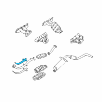 OEM 2000 Nissan Frontier INSULATOR-Heat, Exhaust Tube Front Upper Diagram - 20515-8B460