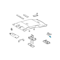 OEM Toyota FJ Cruiser Int Lamp Bulb Diagram - 90981-14011