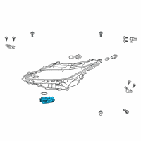 OEM 2022 Lexus RX450h Computer Sub-Assembly, H Diagram - 81016-0E580