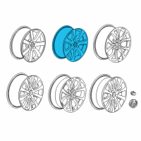 OEM 2014 Cadillac ATS Wheel Diagram - 22921891