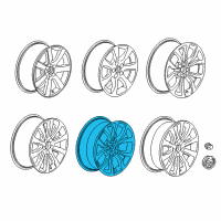 OEM 2015 Cadillac ATS Wheel Diagram - 22921896