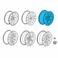 OEM 2016 Cadillac ATS Wheel Diagram - 22921894