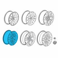 OEM Cadillac ATS Wheel Diagram - 23483723