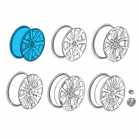 OEM 2014 Cadillac ATS Wheel Diagram - 22921890