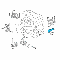 OEM 2014 Buick Verano Mount Bracket Diagram - 13248508