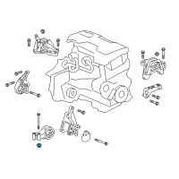 OEM 2011 Chevrolet Colorado Rear Mount Nut Diagram - 11514598