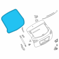 OEM 2013 Infiniti EX37 Weatherstrip-Back Door Diagram - 90830-1BA0B