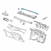 OEM 2015 Chevrolet Impala Weatherstrip Asm-Hood Rear Diagram - 20944492