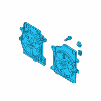 OEM 2004 Ford Escape Fan Assembly Diagram - YL8Z-8C607-EH