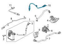 OEM 2020 Buick Encore GX Upper Oxygen Sensor Diagram - 12695629