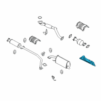 OEM 2008 Chevrolet Aveo Rear Shield Diagram - 96536997