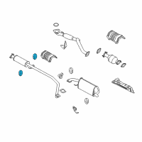 OEM 2010 Chevrolet Aveo5 Resonator & Pipe Insulator Diagram - 96351543