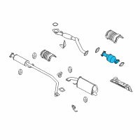 OEM 2009 Pontiac G3 Catalytic Converter Diagram - 96803246