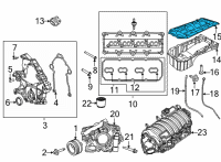 OEM 2021 Jeep Wrangler Oil Pan Gasket Diagram - 53011380D