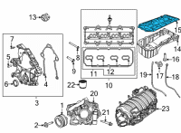 OEM Jeep Wrangler Oil Pan Gasket Diagram - 53011380D