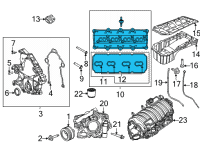 OEM Jeep Wrangler Valve Cover Diagram - 68360666AD